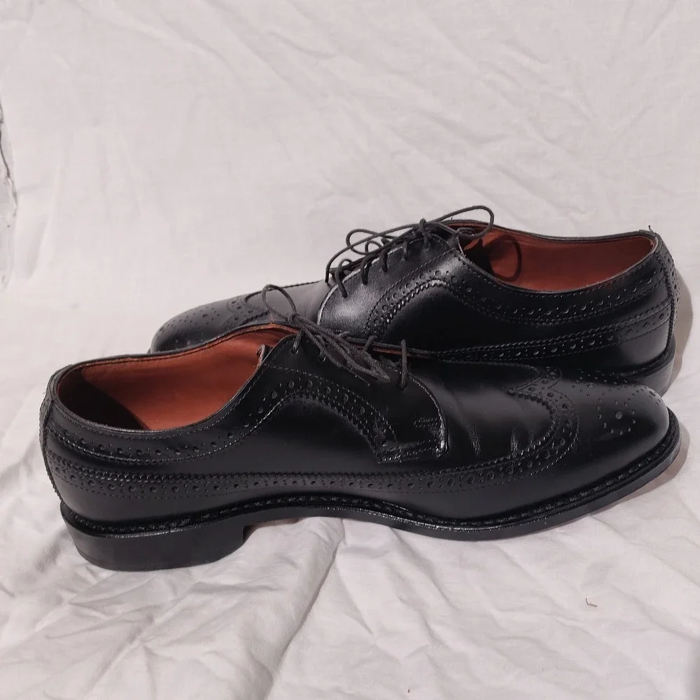 Allen Edmonds McGregor Black Leather Shoes Sz 9D